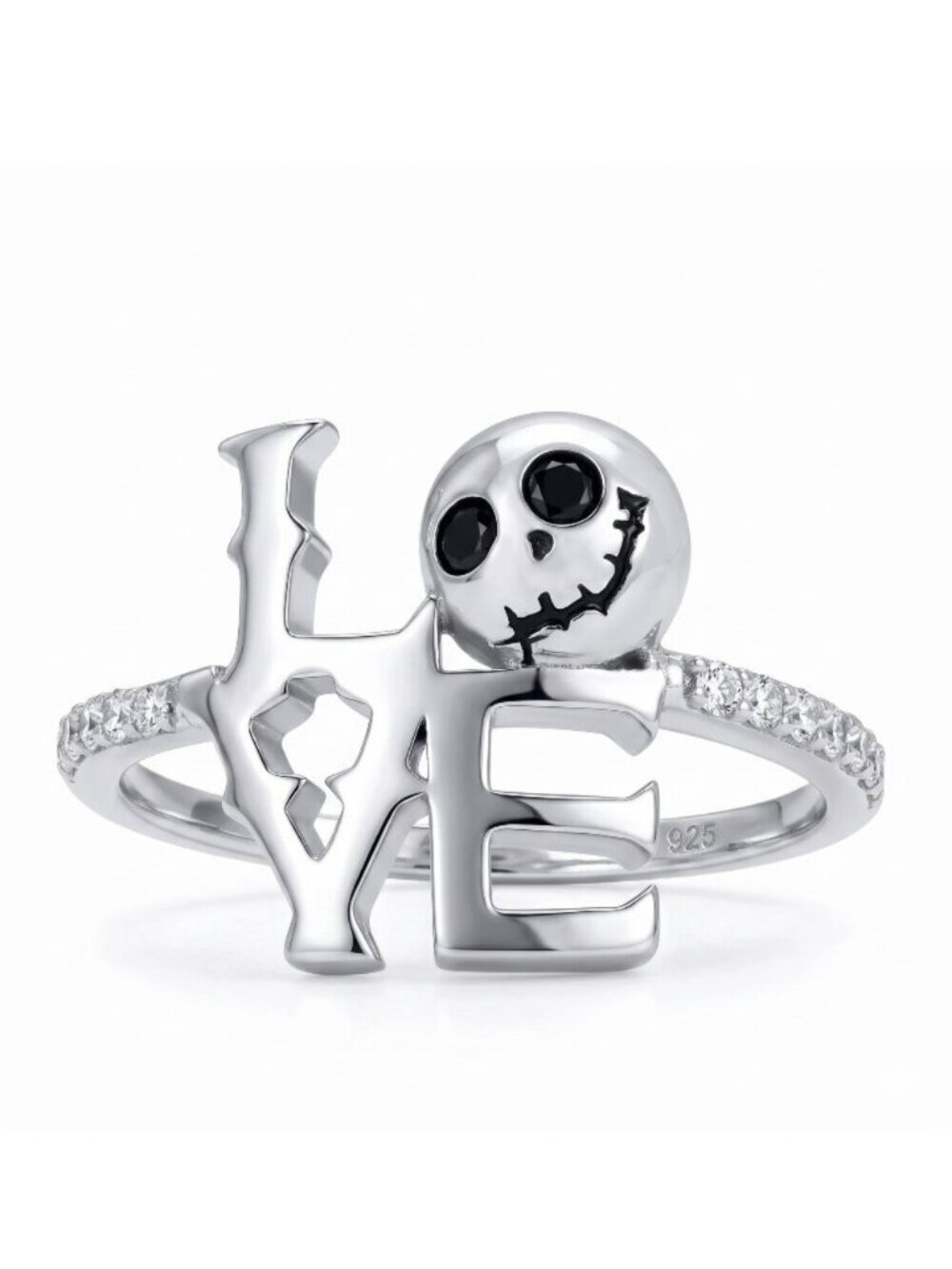 RARE Jack Skellington Love Ring, Nightmare Before - 925 Sterling Silver Disney